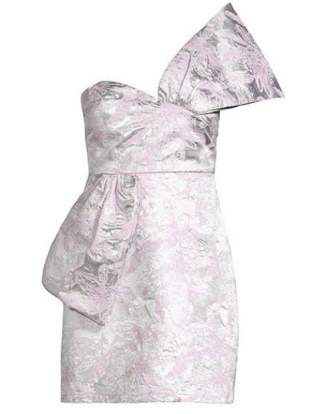 NWT One33 Social Floral Jacquard Bow Minidress In Lilac 8